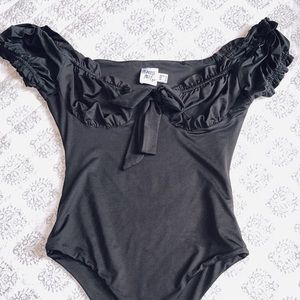 princess polly black bodysuit